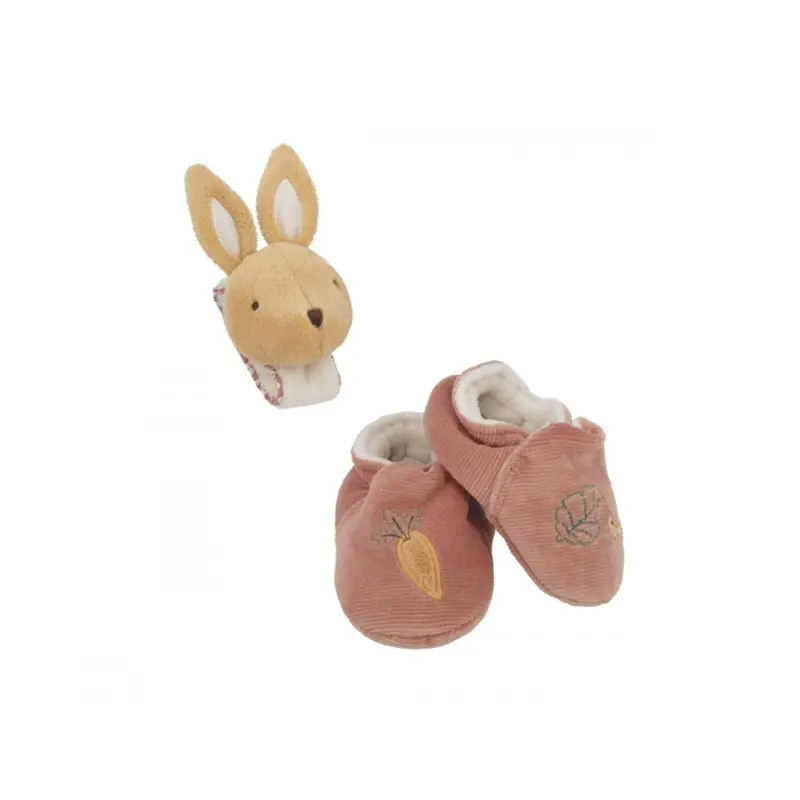 Kaloo Rattle & Slippers - Rabbit 2