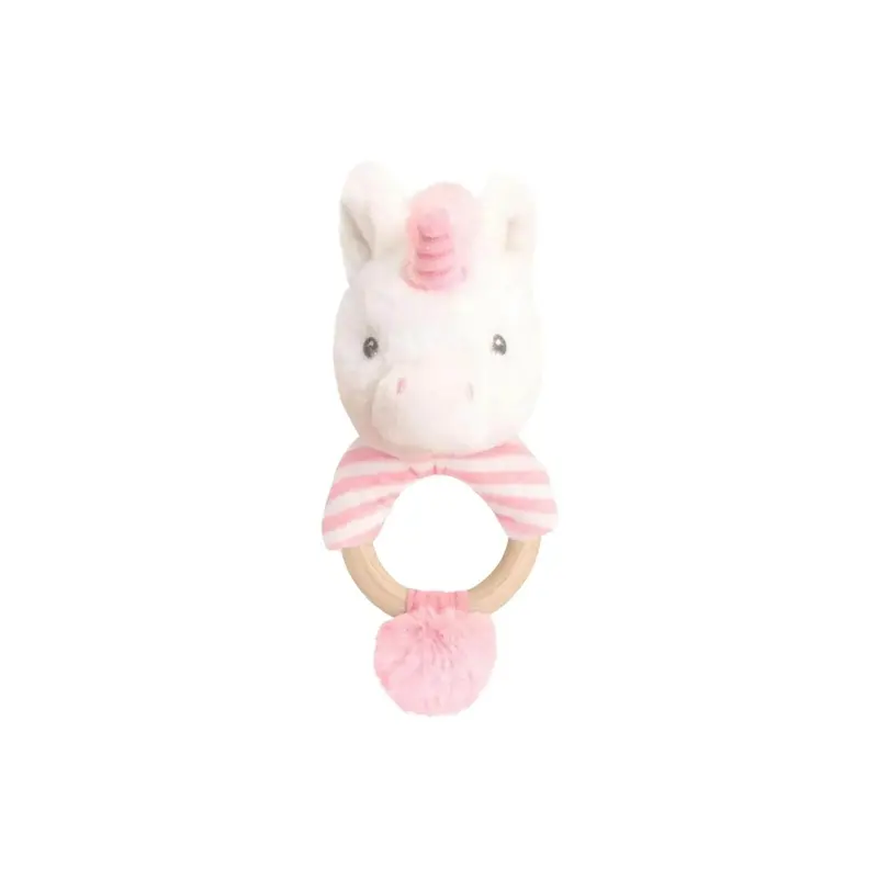 Keeleco Twinkle Unicorn Ring Rattle 14Cm 1