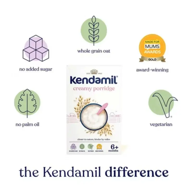 Kendamil Creamy Oat Porridge 6+ Months 150G 2