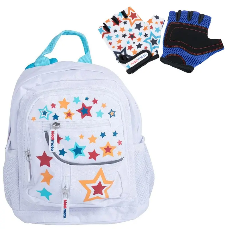 Kiddimoto Back Pack Small Starz With Matching Starz Gloves 1