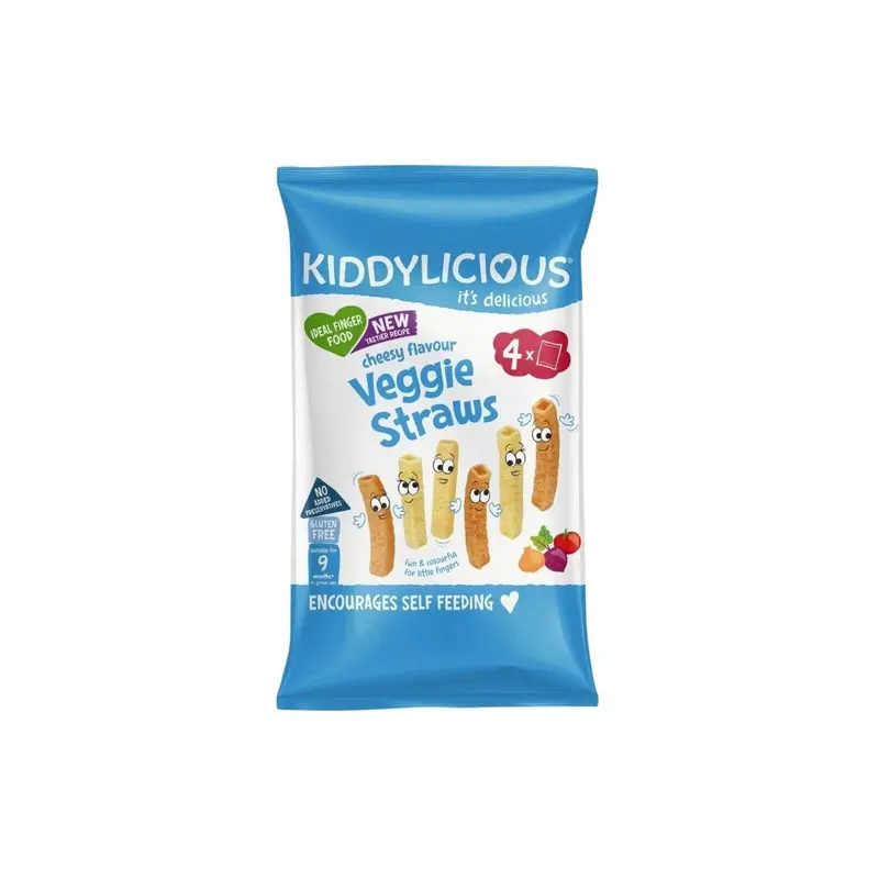 Kiddylicious Cheesy Straws 9+ Months 48G (4X12g) 1