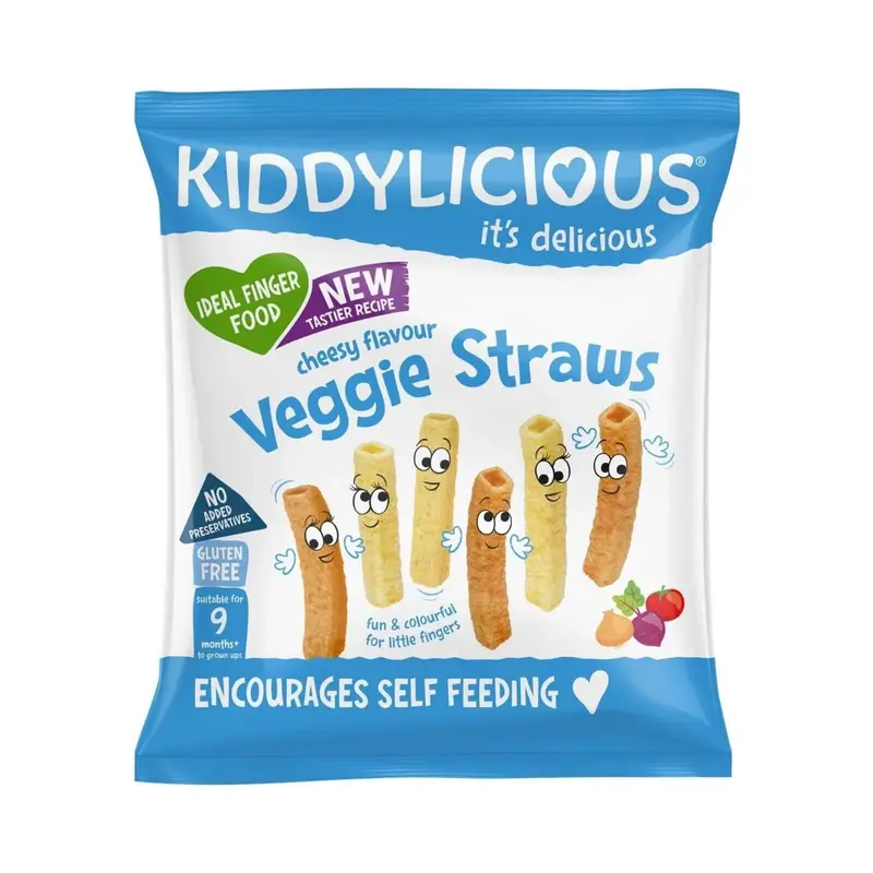 Kiddylicious Cheesy Straws 9+ Months 48G (4X12g) 2
