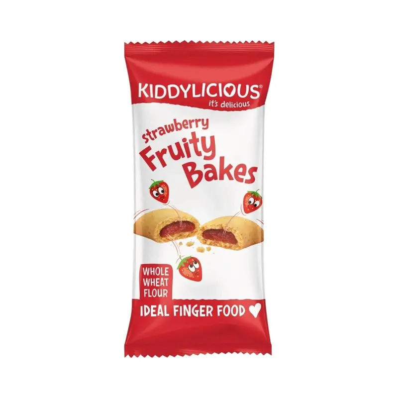 Kiddylicious Strawberry Fruity Bakes 12+ Months 132G (6X22g) 2