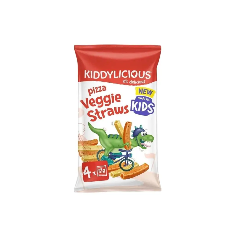 Kiddylicious Veggie Straws 3+ Years 48G (4X12g) 1