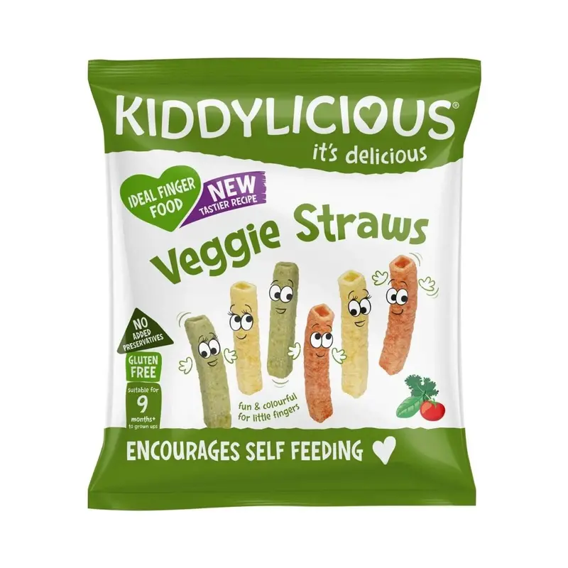 Kiddylicious Veggie Straws Bulk Box 9+ Months 120G (10X12g) 2