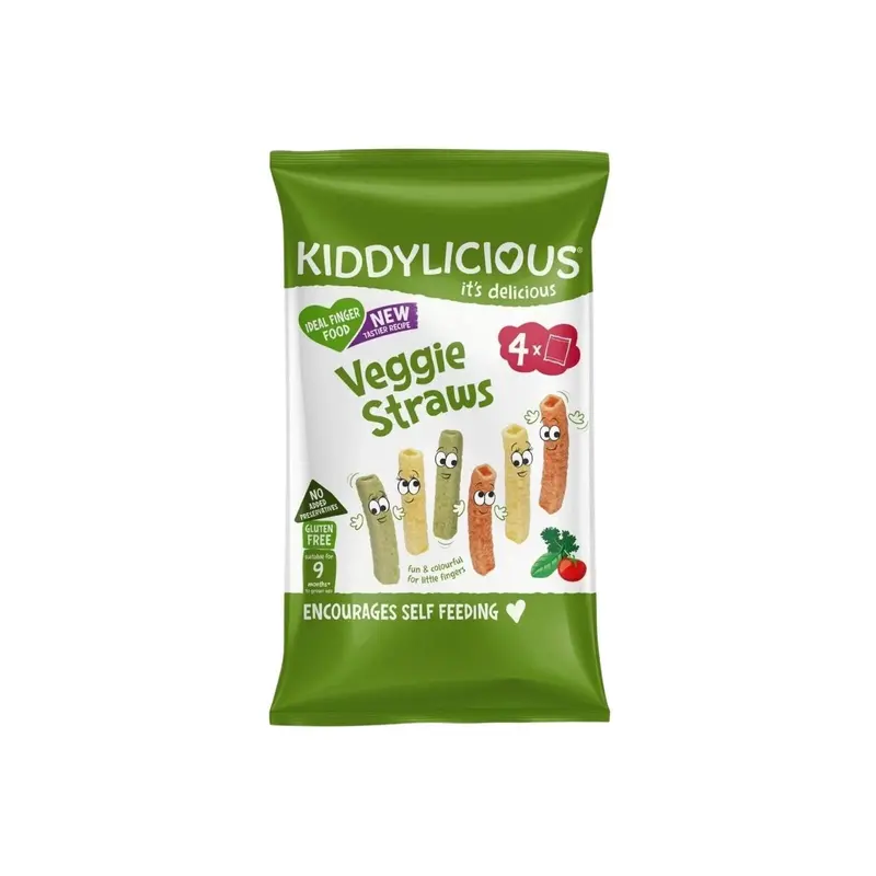 Kiddylicious Veggie Straws Multi 9+ Months 48G (4X12g) 1