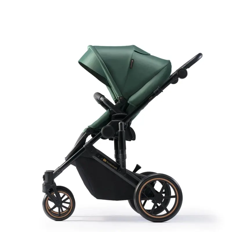 Kinderkraft 3-In-1 Mink Pro Prime 2 Travel System With Car Seat - Dark Green 2