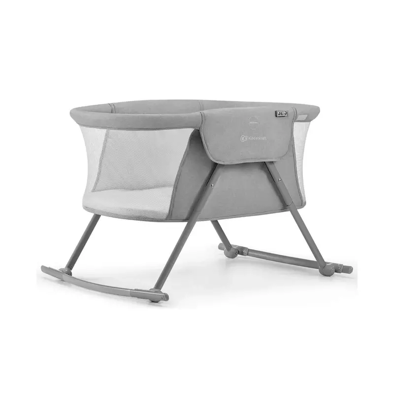 Kinderkraft Lovi 3-In-1 Baby Crib - Grey 2