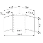 Kit 3 Back Panel  X Corner 1