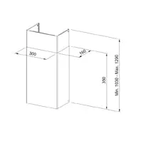 Kit Chimney 300X160 H990 Wh 1
