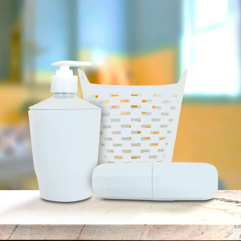 Kit De Accesorios Color Blanco Para Baño, 3 Pzas 1