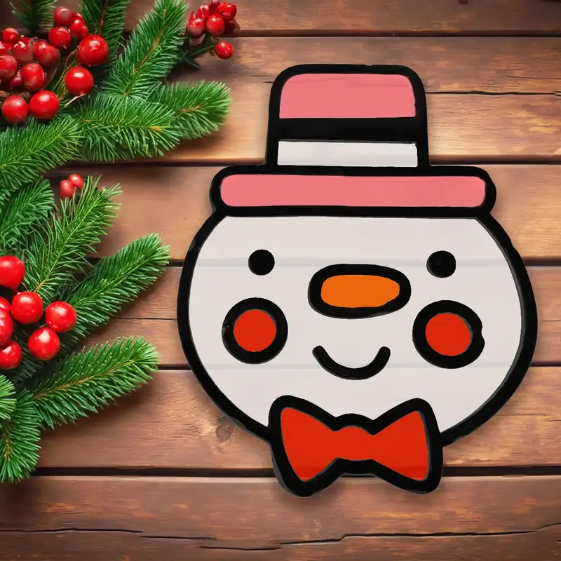 Kit De Actividad Navideña Para Niños, Muñeco De Nieve 1