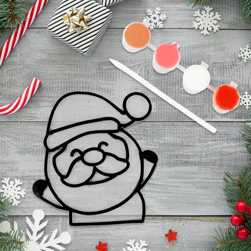 Kit De Actividad Navideña Para Niños, Santa 2
