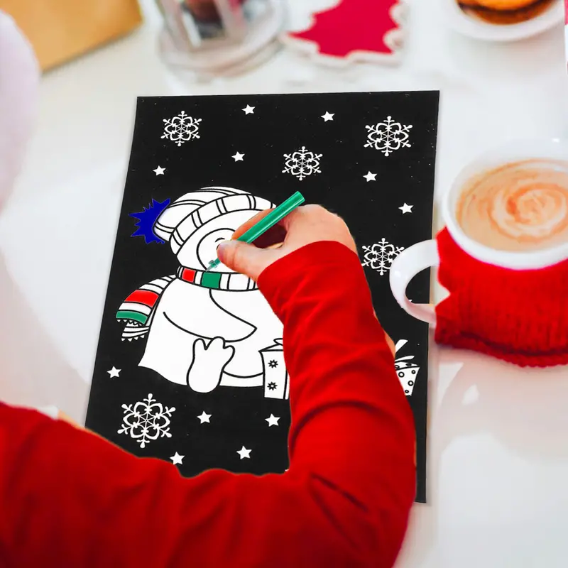 Kit De Colorear Navideño, Pinguino 1