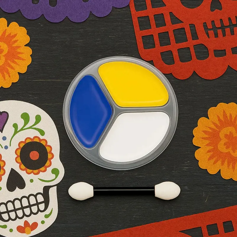 Kit De Maquillaje Para Halloween, 3 Colores 1