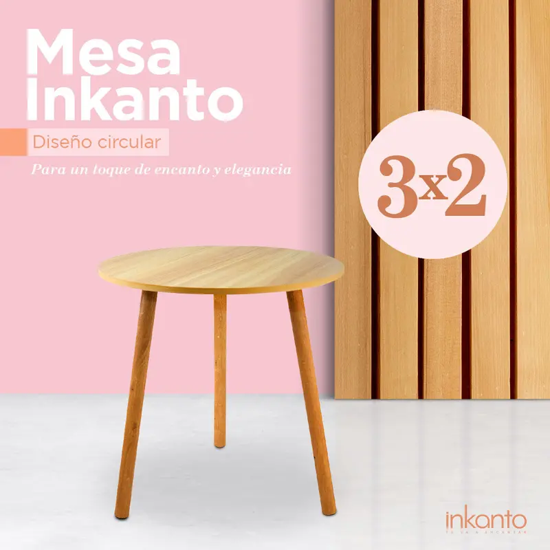 Kit De Mesas, Forma Circular ¡Llévate 3 Y Paga 2! 1