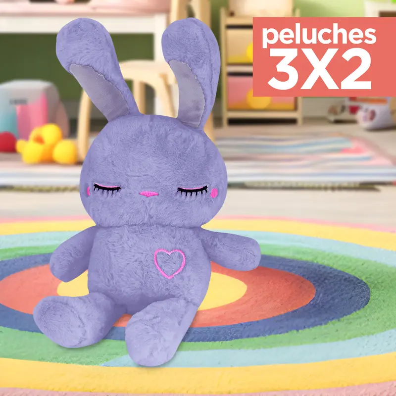 Kit De Peluche, Conejito De Peluche, Color Gris ¡Llévate 3 Y Paga 2! 1