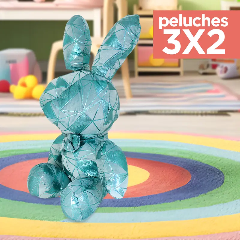 Kit De Peluche, Conejo, Color Azul Aqua ¡Llévate 3 Y Paga 2! 1