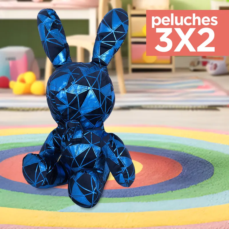 Kit De Peluche, Conejo, Color Azul Rey ¡Llévate 3 Y Paga 2! 1