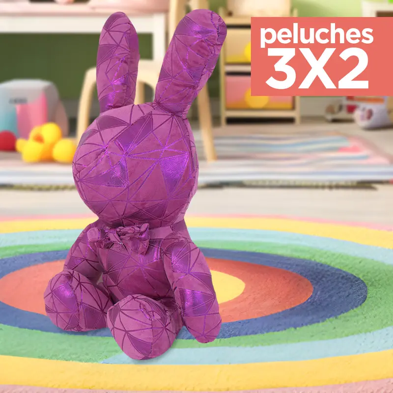 Kit De Peluche, Conejo, Color Fucsia ¡Llévate 3 Y Paga 2! 1