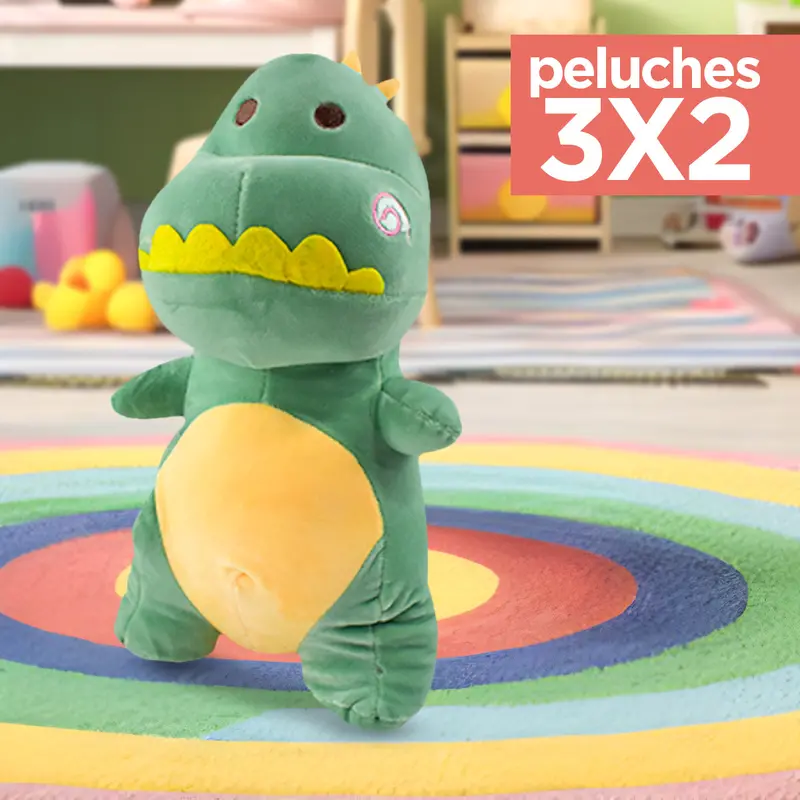Kit De Peluche, Dino, Color Verde ¡Llévate 3 Y Paga 2! 1