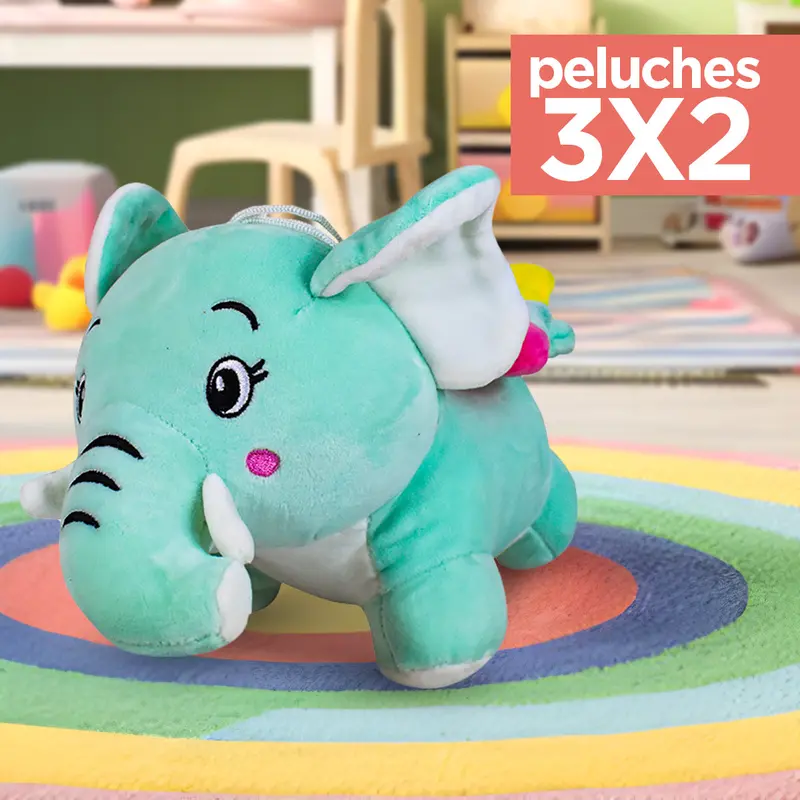 Kit De Peluche, Elefante, Color Azul ¡Llévate 3 Y Paga 2! 1