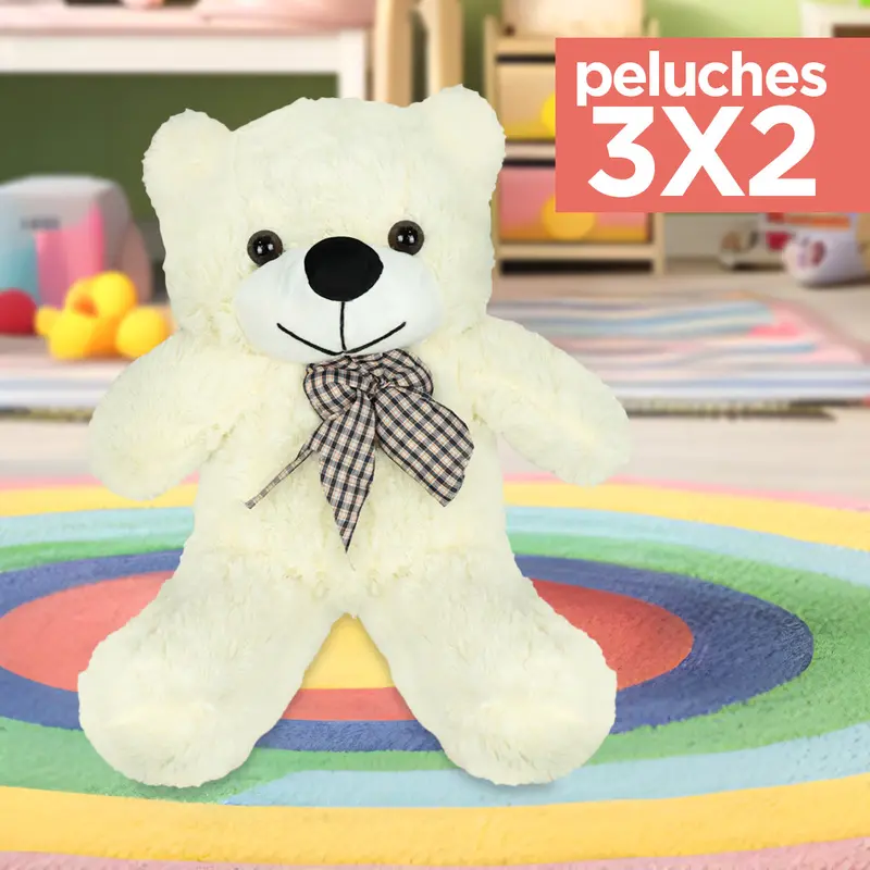 Kit De Peluche, Osito, Color Blanco ¡Llévate 3 Y Paga 2! 1