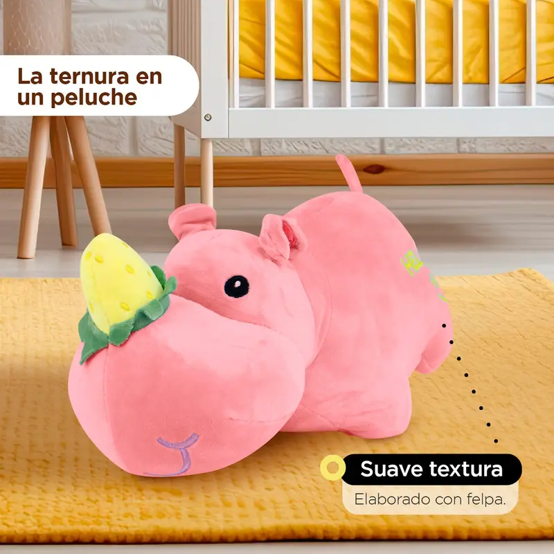 Kit De Peluche, Rinoceronte, Color Rosa ¡Llévate 3 Y Paga 2! 2