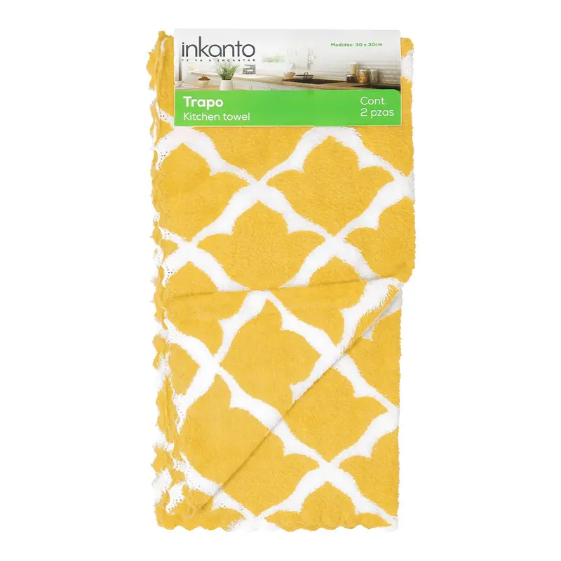 Kit De Trapos De Cocina, Amarillo, 2 Pzas 2