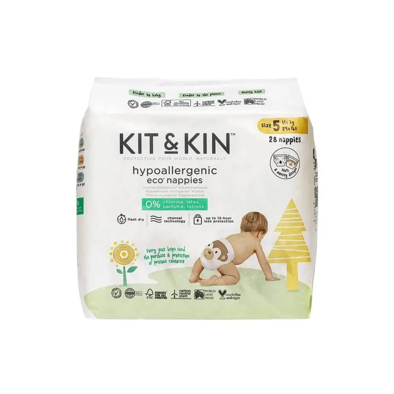 Kit & Kin Nappies Size 5 - 28 Nappies 1