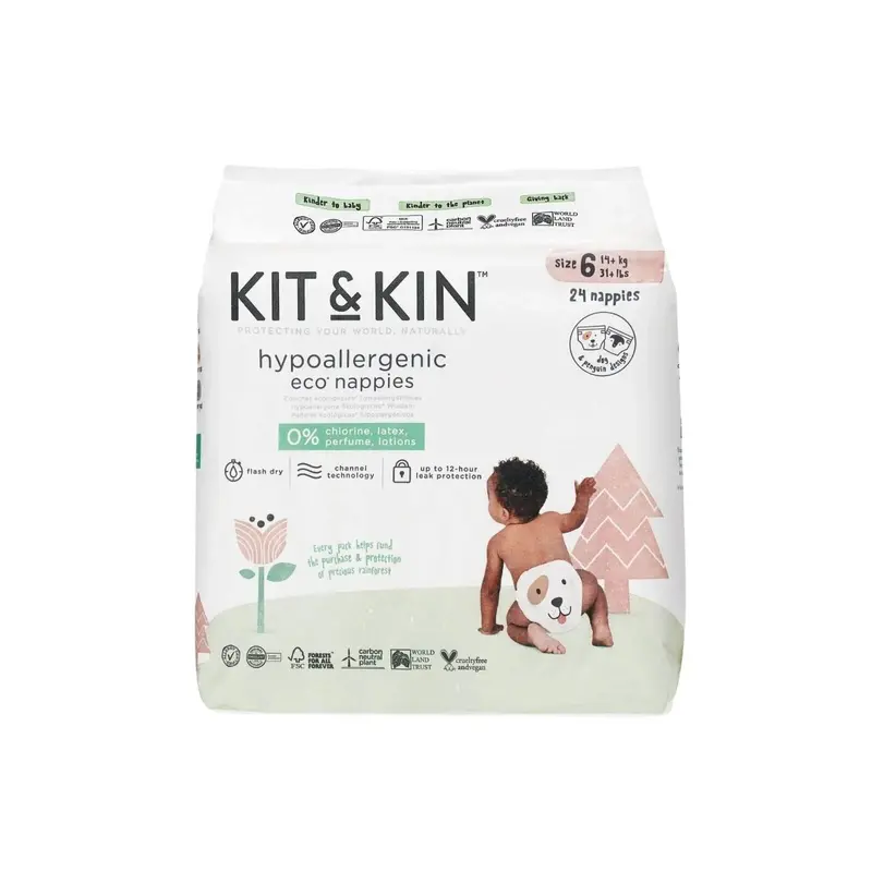 Kit & Kin Nappies Size 6 - 24 Nappies 1
