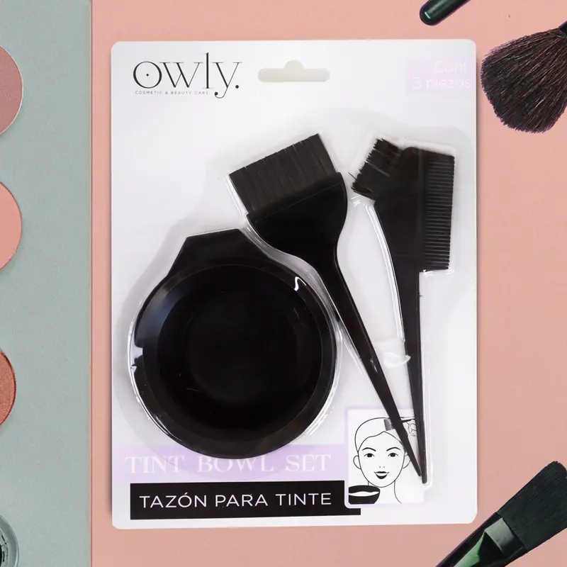 Kit Para Tinte De Cabello, Owly, 3 Pzas 1
