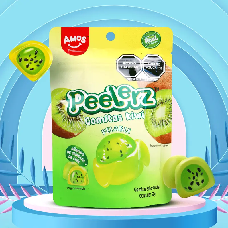 Kiwi, Gomitas Pelables, Peelerz, 62 Gr 2