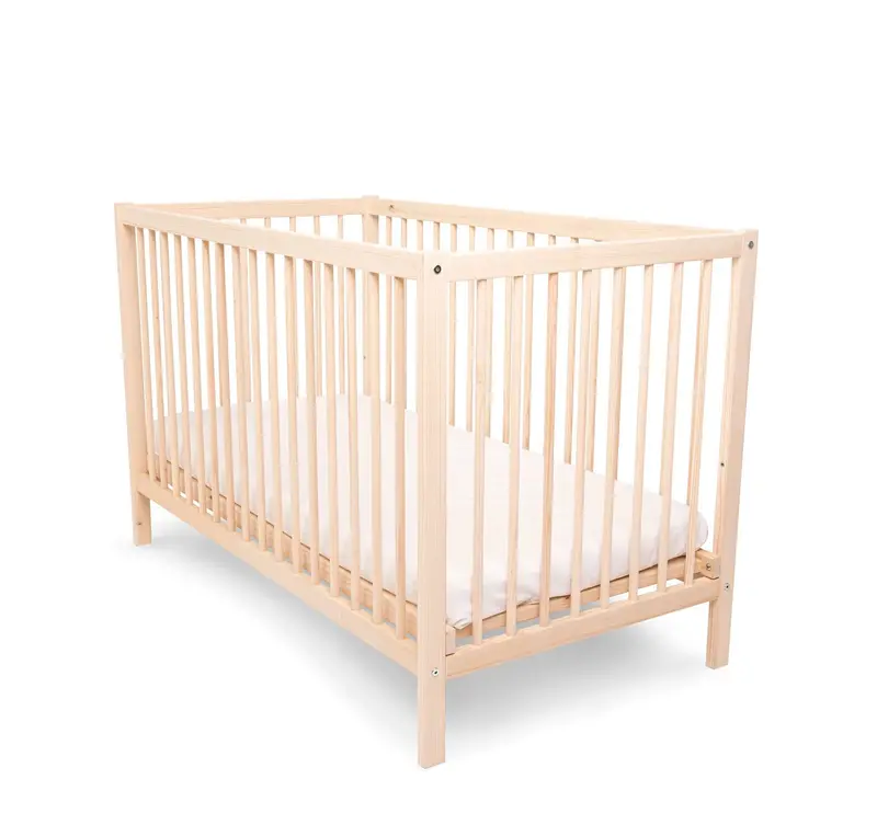 Kukka Natural Wood 2-Level Cot 60X120 Cm 1