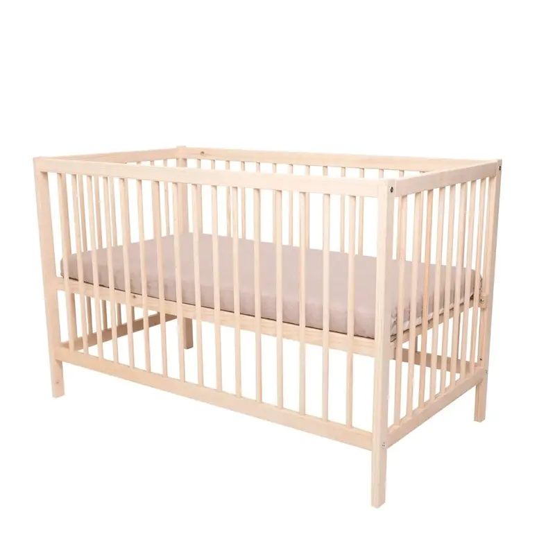 Kukka Natural Wood 2-Level Cot 70X140 1