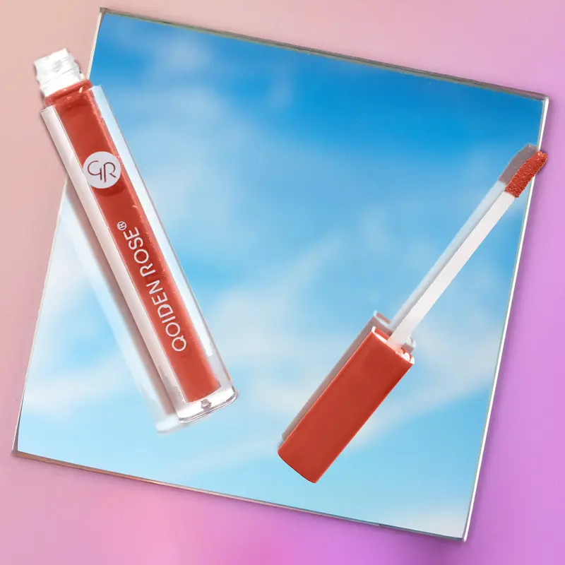 Labial Líquido Mate, Qoiden Rose, Nude Naranja 2