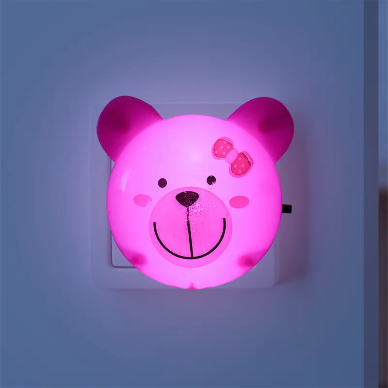 Lámpara De Pared Led En Forma De Oso, Color Rosa 2