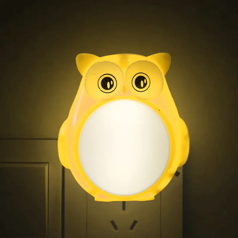 Lámpara Led De Pared En Forma De Búho, Color Amarillo 2