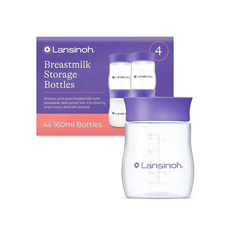 Lansinoh Breastmilk Storage Bottles 4 Pcs 1