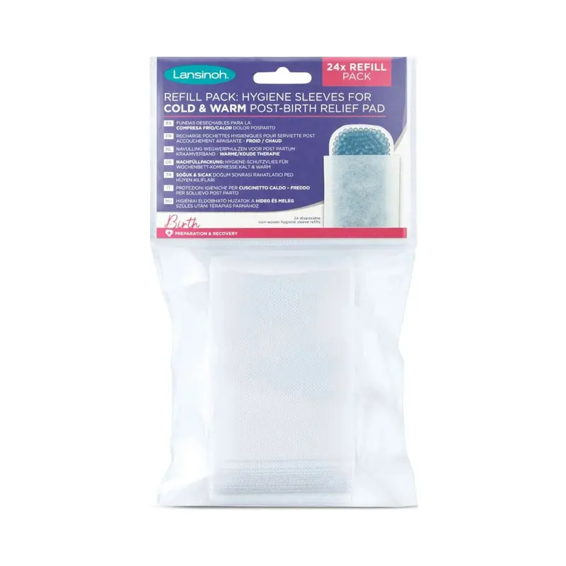 Lansinoh Hygiene Sleeves Refill For Cold & Warm Post-Birth Relief Pads 24 Pcs 1
