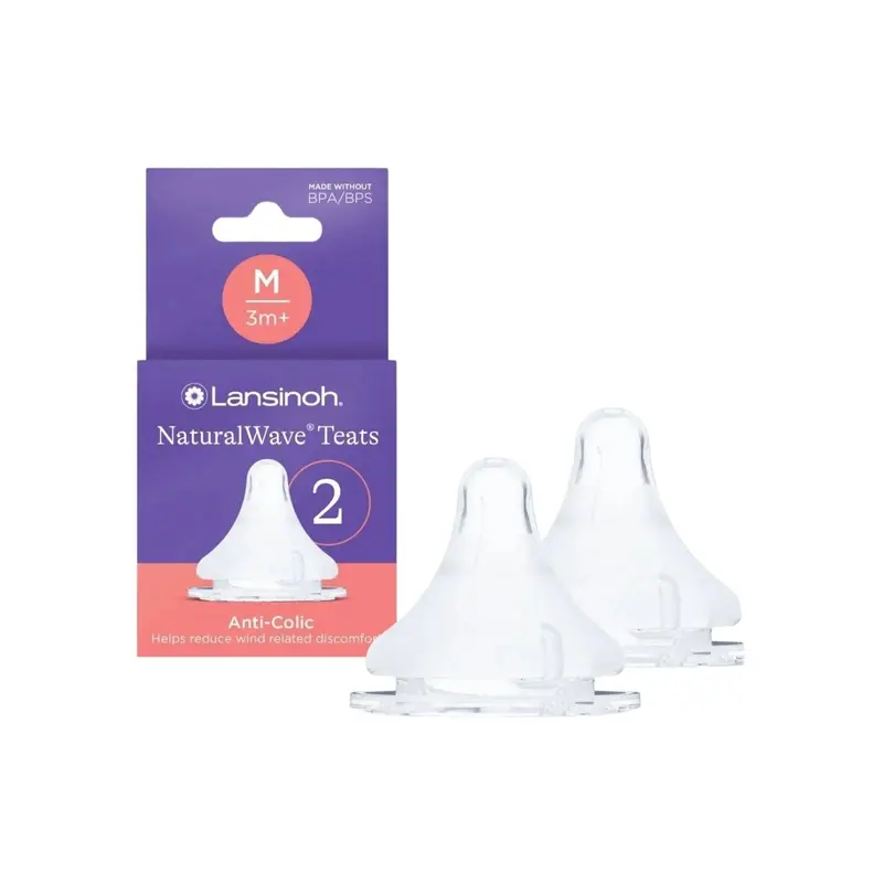Lansinoh Naturalwave Medium Flow Teats Pack Of 2 1