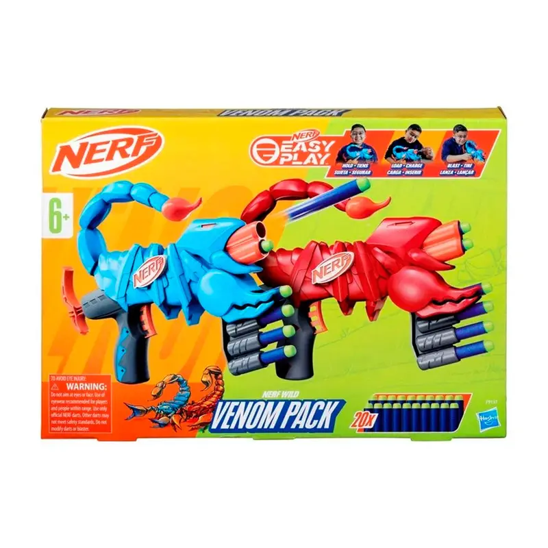 Lanzador Nerf Wild Venom Pack, Hasbro 1