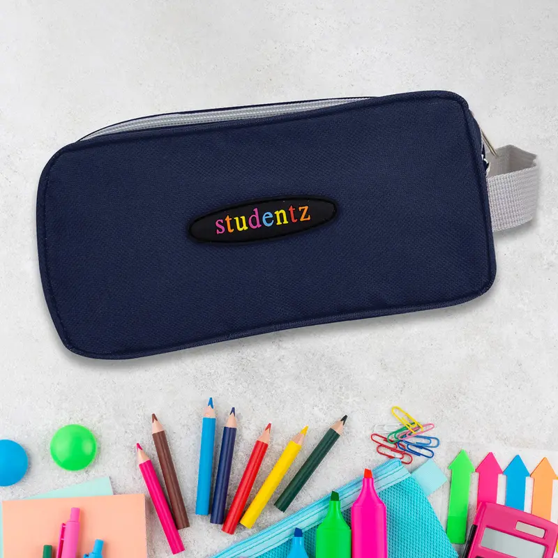 Lapicera De Tela Studentz Color Azul Marino 2