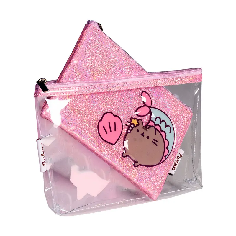 Lapicera Doble Color Rosa Con Diseño De Pusheen 2