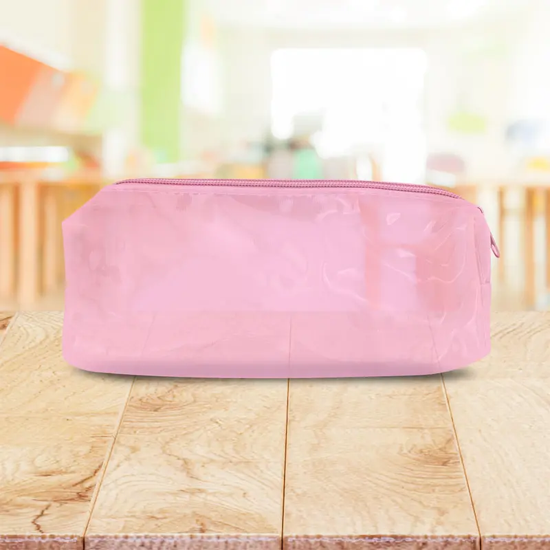 Lapicera/Estuche De Plástico Color Rosa 1