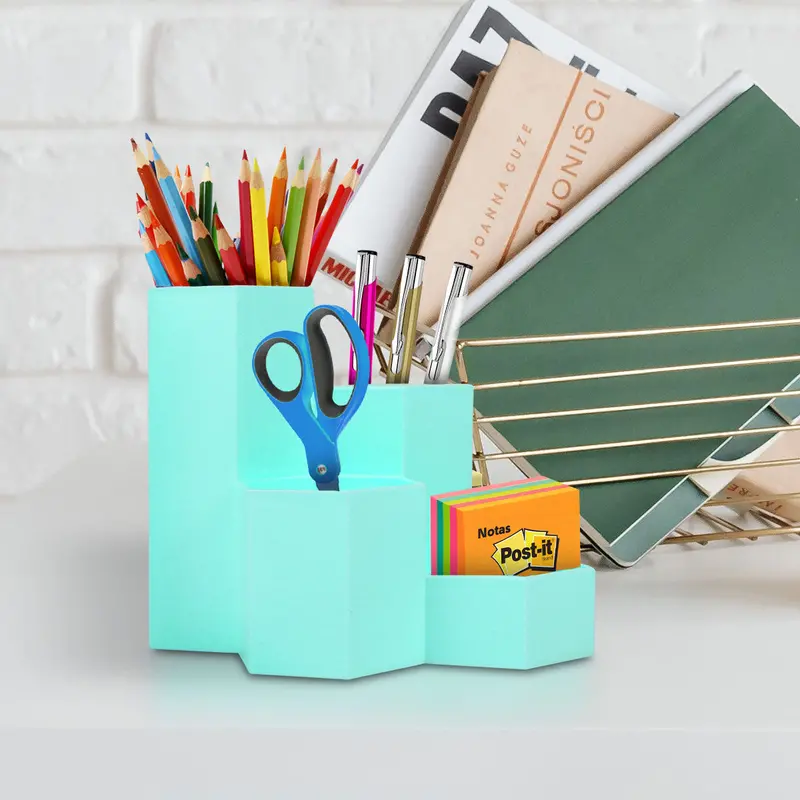 Lapicera Organizador De Escritorio Color Menta 1