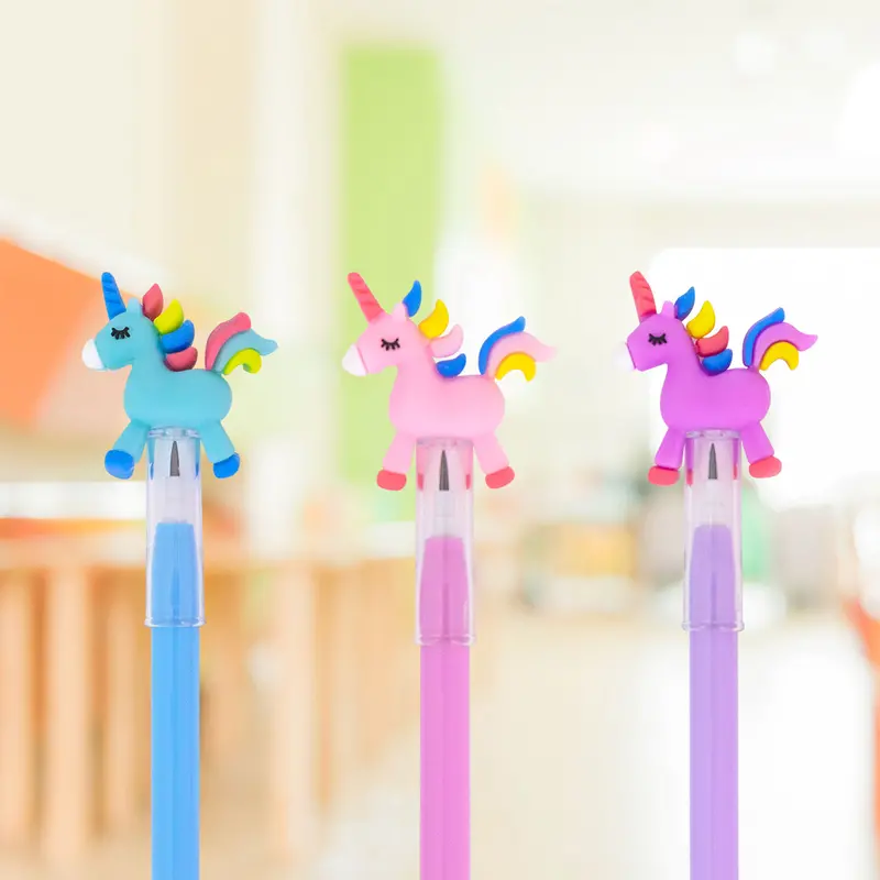 Lapiceros Tipo Pencil Unicornio Con 3 Pza. 2