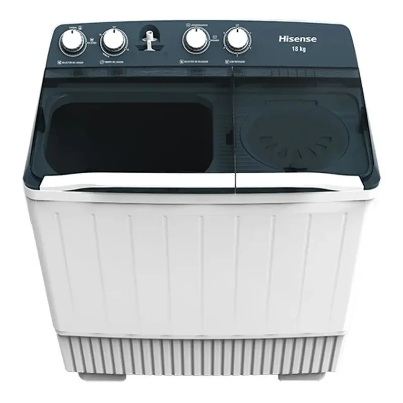 Lavadora Semiautomática Doble Tina 18 Kilos Hisense Wsa1803p 2