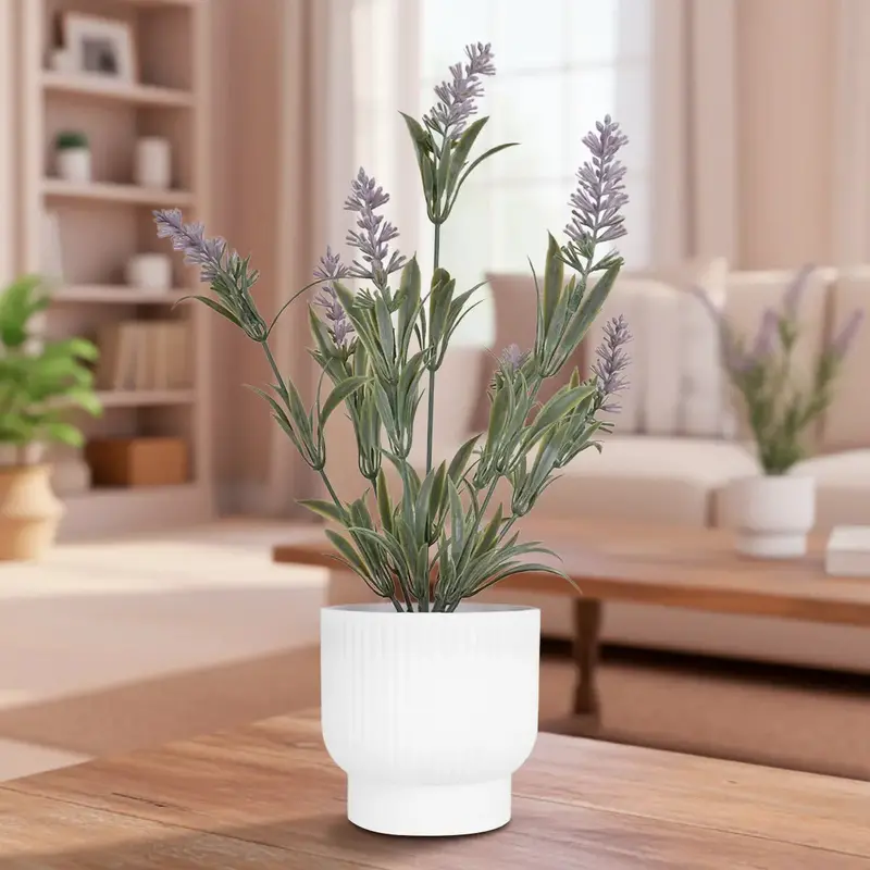 Lavanda Artificial Con Maceta 1