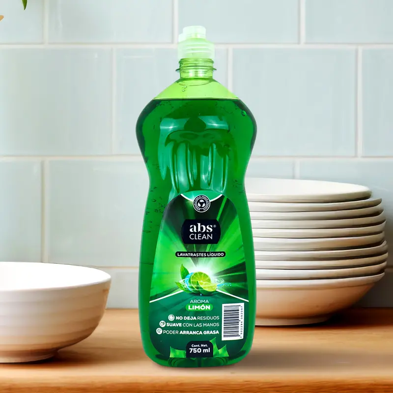Lavatrastes Líquido Con Aroma Limón, Abs Clean 1